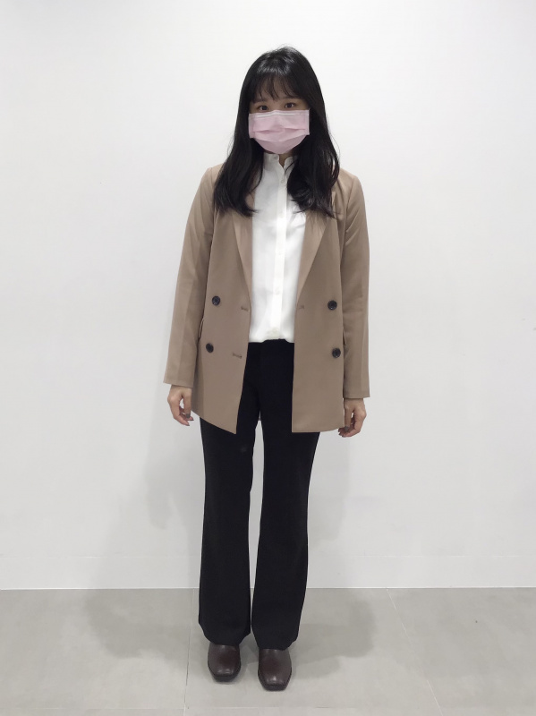 ゆか　0516 GU公式 | ダブルブレストテーラードジャケット(セットアップ可能)