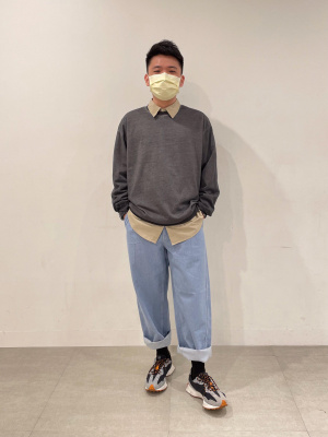 GU公式 | ウォッシュドビッグT(長袖)NT+E