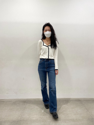 ゆ　② GU公式 | UVカットバイカラーカーディガン(長袖)OSC+EC