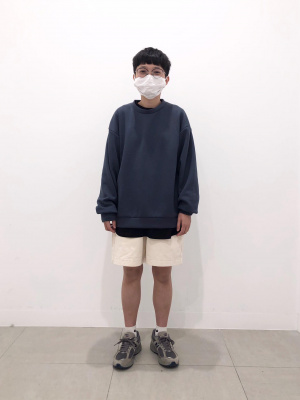 GU公式 | ダブルフェイスビッグプルオーバー(長袖)