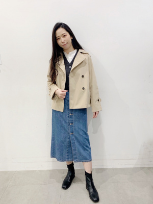 GU公式 | コットンブレンドクロップドニットベスト