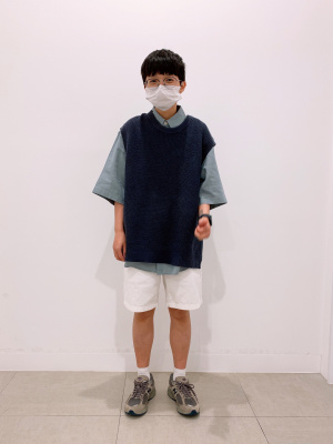 GU公式 | ウォッシャブルリラックスフィット畦ニットベスト