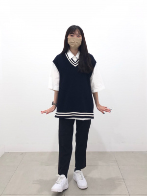 おかん EU38/24.5cm GU公式 | スリムテーパードアンクルジーンズ(丈標準65～69cm)