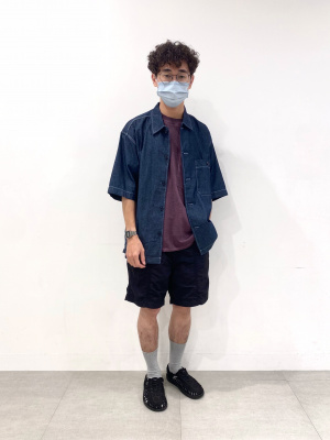 shunseido さん専用 GU公式 | ウォッシュドカットオフビッグT(5分袖)NT+E