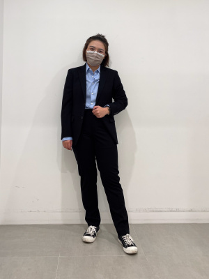 GU ダークネイビー XL セットアップ GU ジーユー ネイビースーツ ジャケット パンツ セット XL L