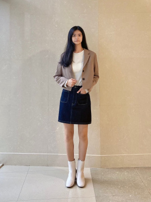 ❤️さま専用ページ GU公式 | デニムローウエストミニスカートYT+E