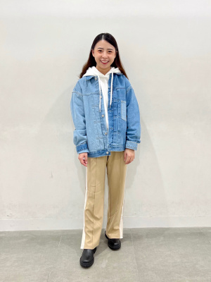 GU公式 | デニムジャケット(クレイジー)NT+E