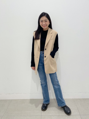 GU公式 | オーバーサイズテーラードベスト