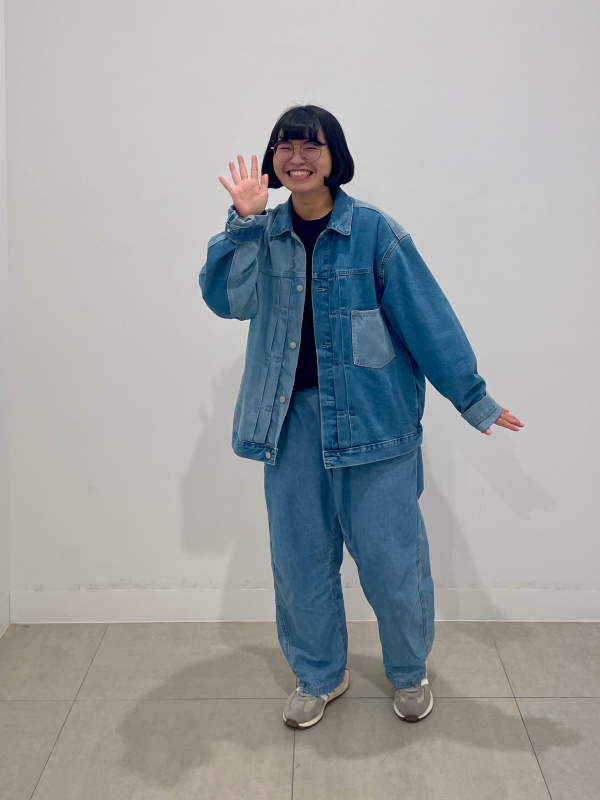 【セットアップgu-guさま】UN3D. ビックディーティルデニムセットアップ GU公式 | デニムジップアップブルゾン(セットアップ可能)