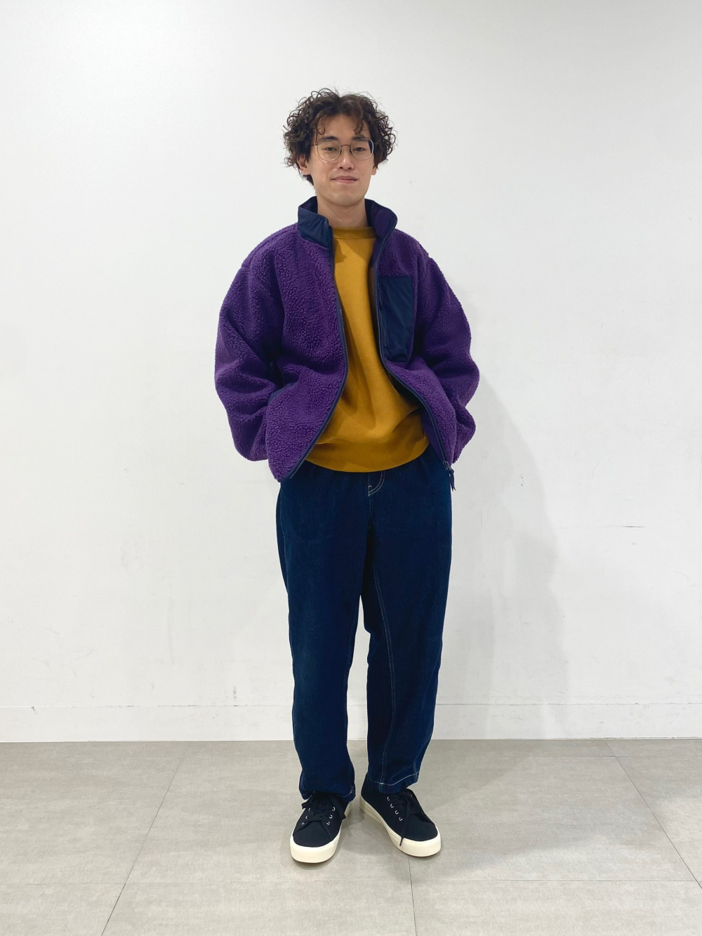 カバーオールジャケット、デニムカーブタックパンツ(丈標準67.0～71.0