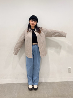 GU公式 | ミニケーブルクロップドセーター(長袖)