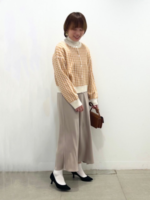 まちおページ GU公式 | 2WAYクロップドカーディガン(長袖)(チェック