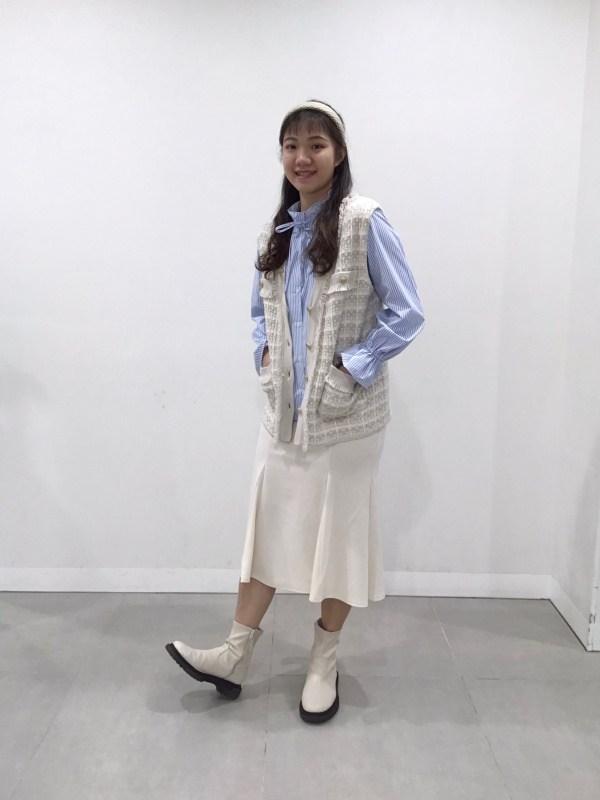 カットソーマーメイドミディスカート+EC(丈短め77.0～81.0cm