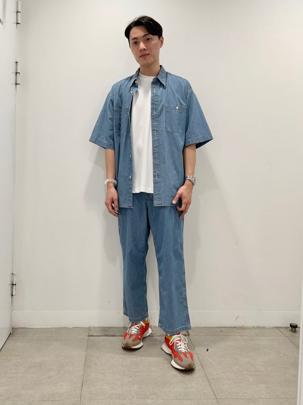 ライトデニムペインターイージーアンクルパンツ(セットアップ可能