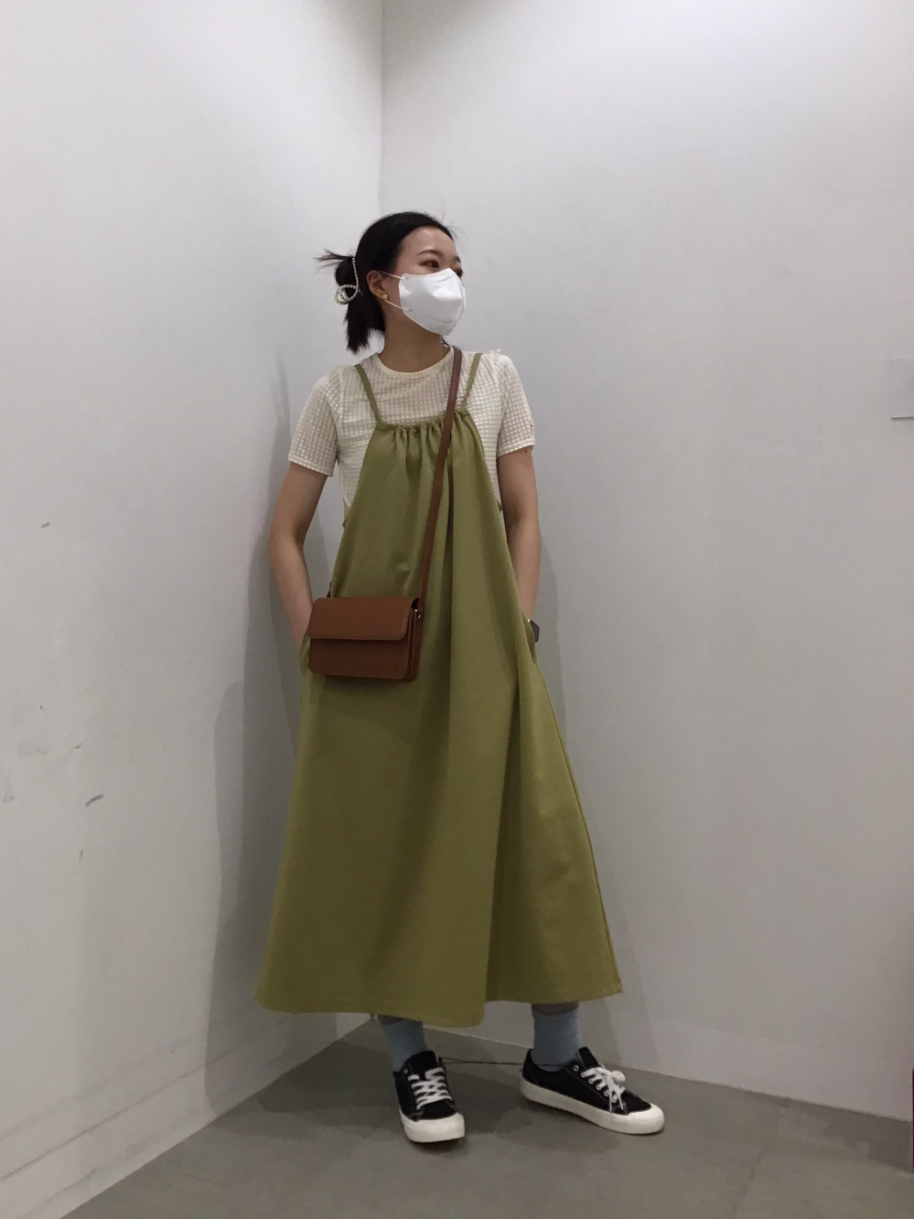2WAYクロップドカーディガン(長袖)(セットアップ可能)、フレア