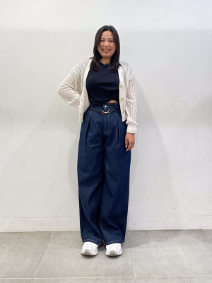 シルスマリア　最終値下げ購入価格150,000円⭐︎デスク⭐︎天然木材 GU公式 | 透かし編みカーディガン(長袖)