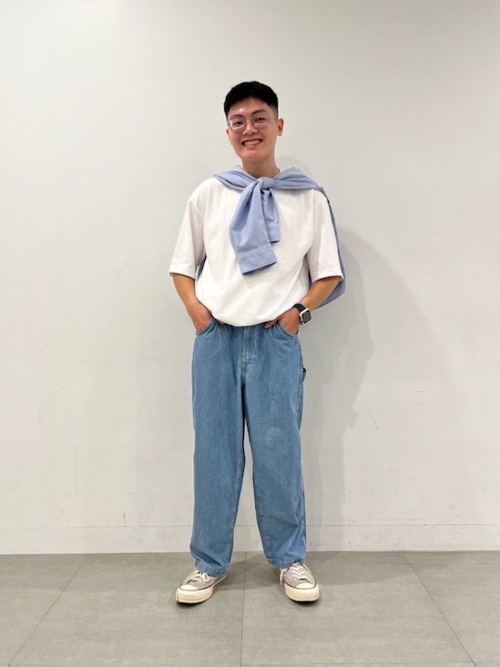 ライトデニムペインターイージーアンクルパンツ(セットアップ可能