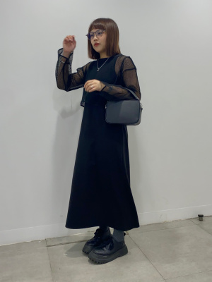 GU公式 | メッシュセットワンピース(ノースリーブ)