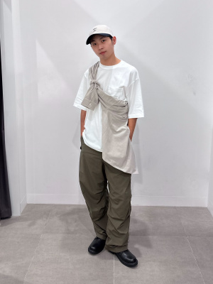 GU公式 | コットンオーバーサイズT(5分袖)