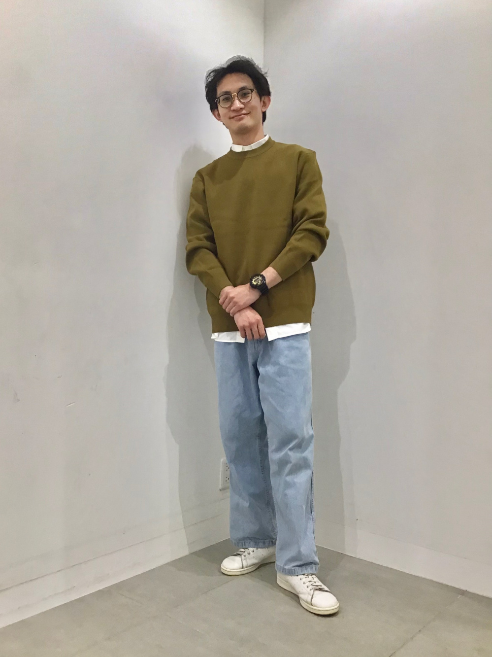 【しゅ】【古着】リメイク　バギースラックス 古着リメイク リメイクスラックス バギースラックス ワイド