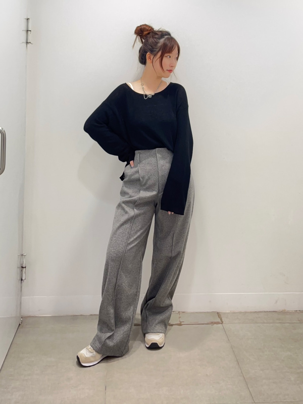 シアーセーター(長袖)（レディース）の着用コーディネート一覧| ジーユー