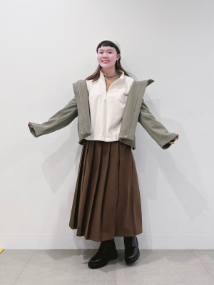 GU公式 | ストレッチフリースハーフジッププルオーバー(長袖