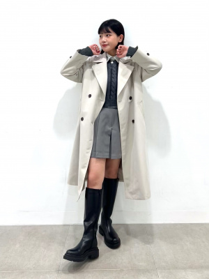 GU公式 | オックスフォードショートシャツ(長袖)(ストライプ)+E