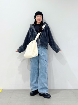 迷彩柄ファー付きジャケット　フーディ 迷彩柄ファー付きジャケット フーディ - メルカリ