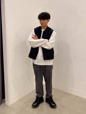 GU ヒートパデッドチェックベスト L【リバーシブル仕様】 GU公式