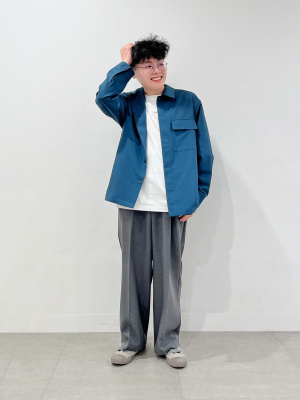 GU公式 | ドライイージーケアCPOシャツ(長袖)SW(セットアップ可能)