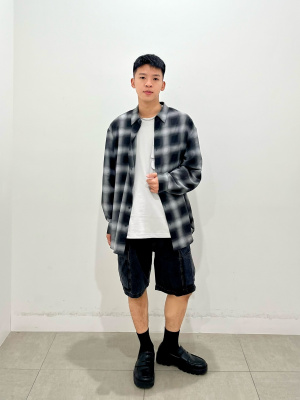 【関税込み】X SPIEWAK フェイクマルチポケットコットンTシャツ GU公式 | マルチポケットT(5分袖)NT+E