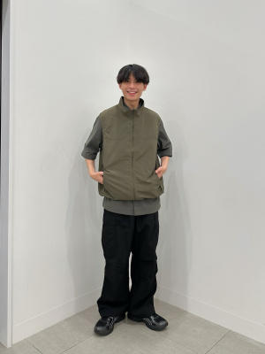 雨です。 GU公式 | ナイロンストレッチシャツ(5分袖)SW+E(セットアップ可能)