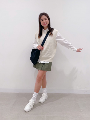 プラシオライトハート♡♡No.1989 GU公式 | ローウエストカーゴミニスカート