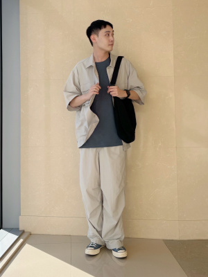 GU公式 | パラシュートパンツ(セットアップ可能)
