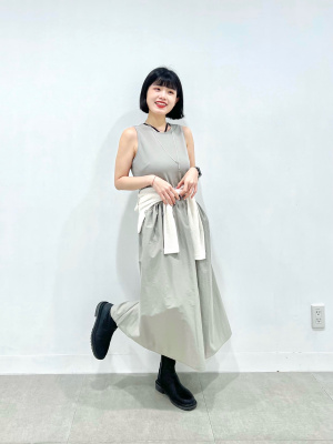 GU公式 | テックコンビネーションワンピース(ノースリーブ)+E