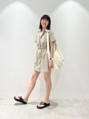 新品　UGG 半袖ミニワンピース セット商品 ワンピース 半袖 ミニバッグ付き ショート丈 ジップ