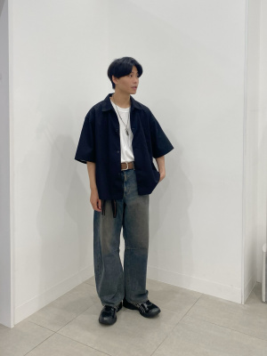 GU公式 | クロップドオーバーサイズシャツ(5分袖)NT+E