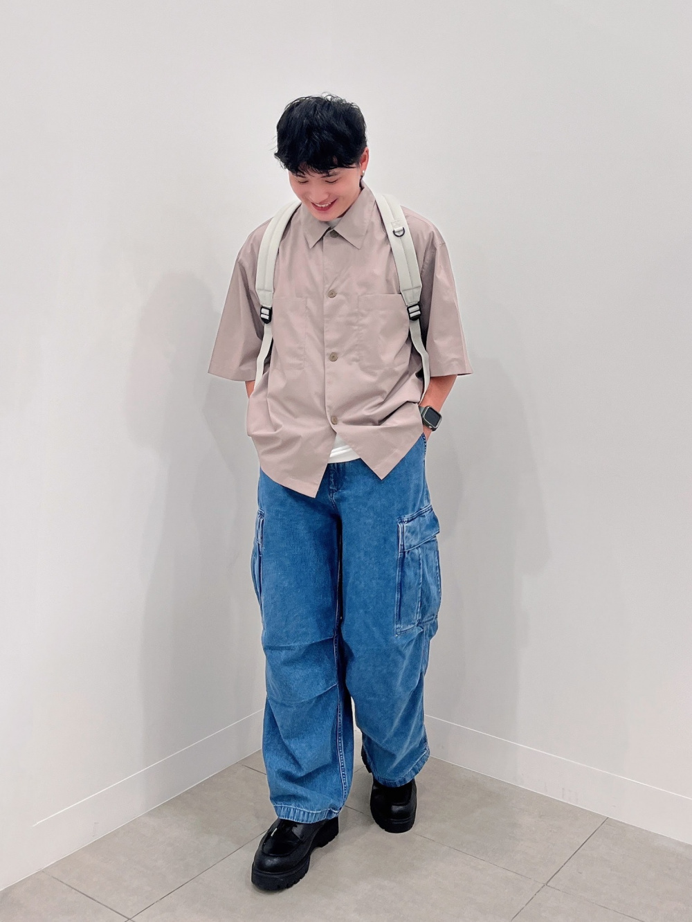 Denim Super Wide Cargo Pants」| GU的穿搭理念