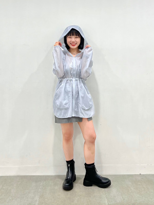 透け感が夏っぽくてオシャレ！GUの「着る日焼け止め」ゆるっと着