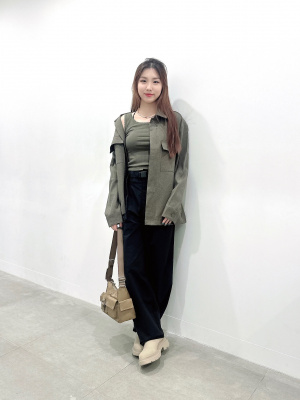 GU公式 | コットンブレンドリブクロップドタンクトップ(ドライ)+X