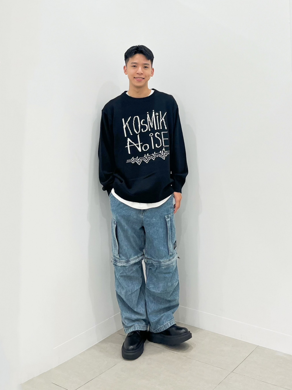 ケーブルカーディガン UNDERCOVER、デニムコンバーチブルワイドカーゴ