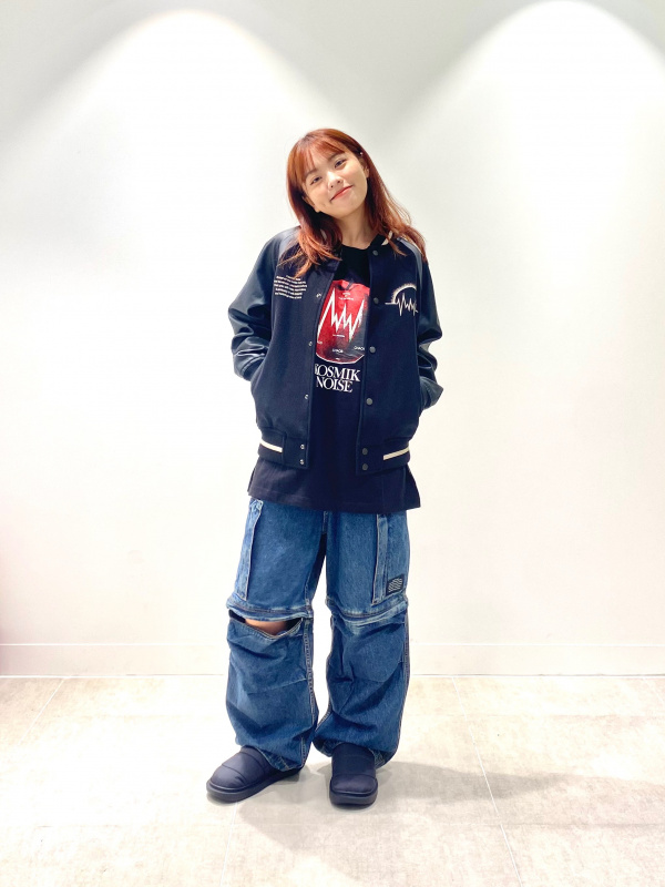 スタジアムジャンパー UNDERCOVER、デニムコンバーチブルワイドカーゴ