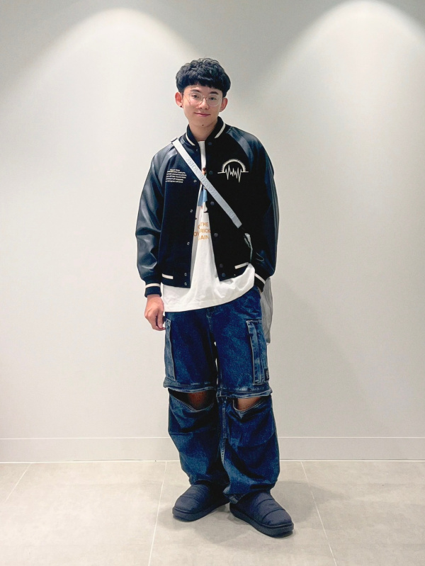 ヒートパデッドコンバーチブルコート UNDERCOVER、クルーネック