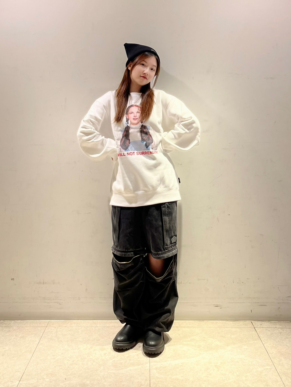 ジップポケットシャツ UNDERCOVER、デニムコンバーチブルワイドカーゴ