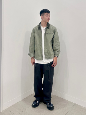 GU公式 | ウォッシュドコットンワークジャケット