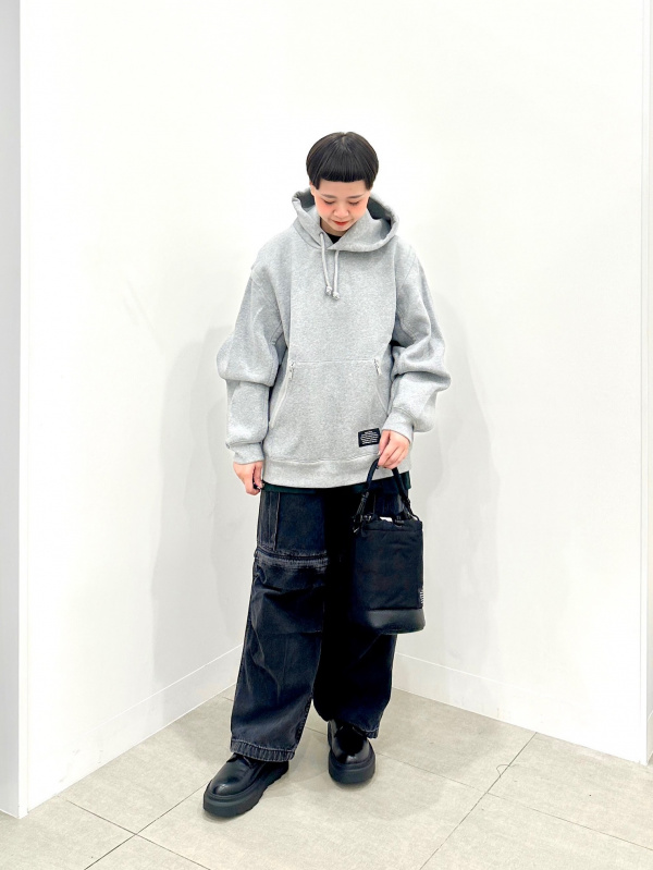 ヘビーウェイトスウェットパーカ UNDERCOVER、デニムコンバーチブル