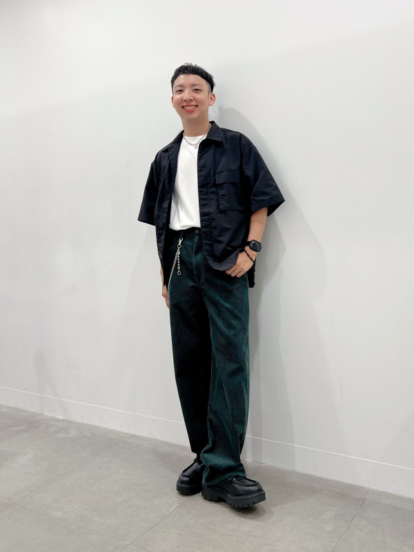 コーデュロイバギーパンツ+EC(丈長め79.0～83.0cm)(セットアップ