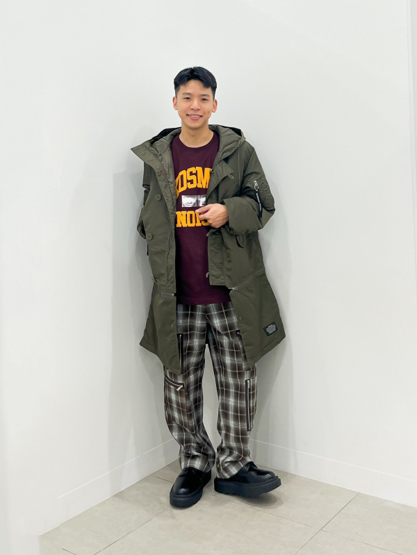 ヒートパデッドコンバーチブルコート UNDERCOVER、ジップ