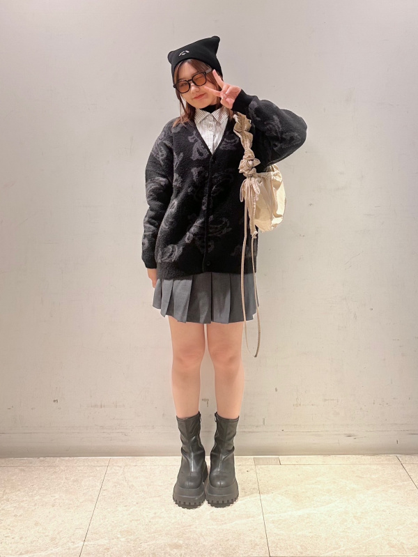 オックスフォードストライプショートシャツ(2024年秋アイテム