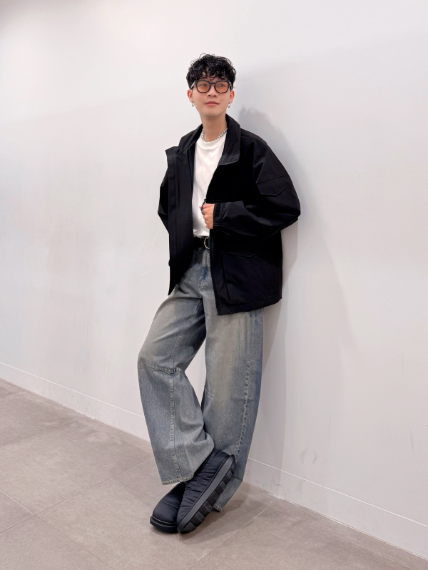 クルーネックセーター UNDERCOVER、デニムコンバーチブルワイドカーゴ